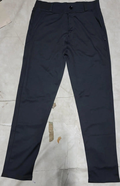 QuickGadgets black lycra formal pants for men with a sleek, slim fit design