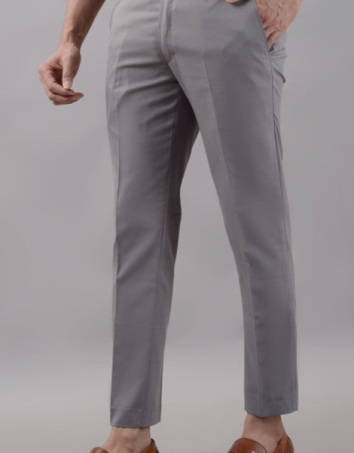 Light purple men's formal trousers modeled for a sleek and polished look