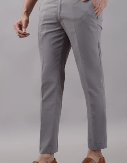 Light purple men's formal trousers modeled for a sleek and polished look