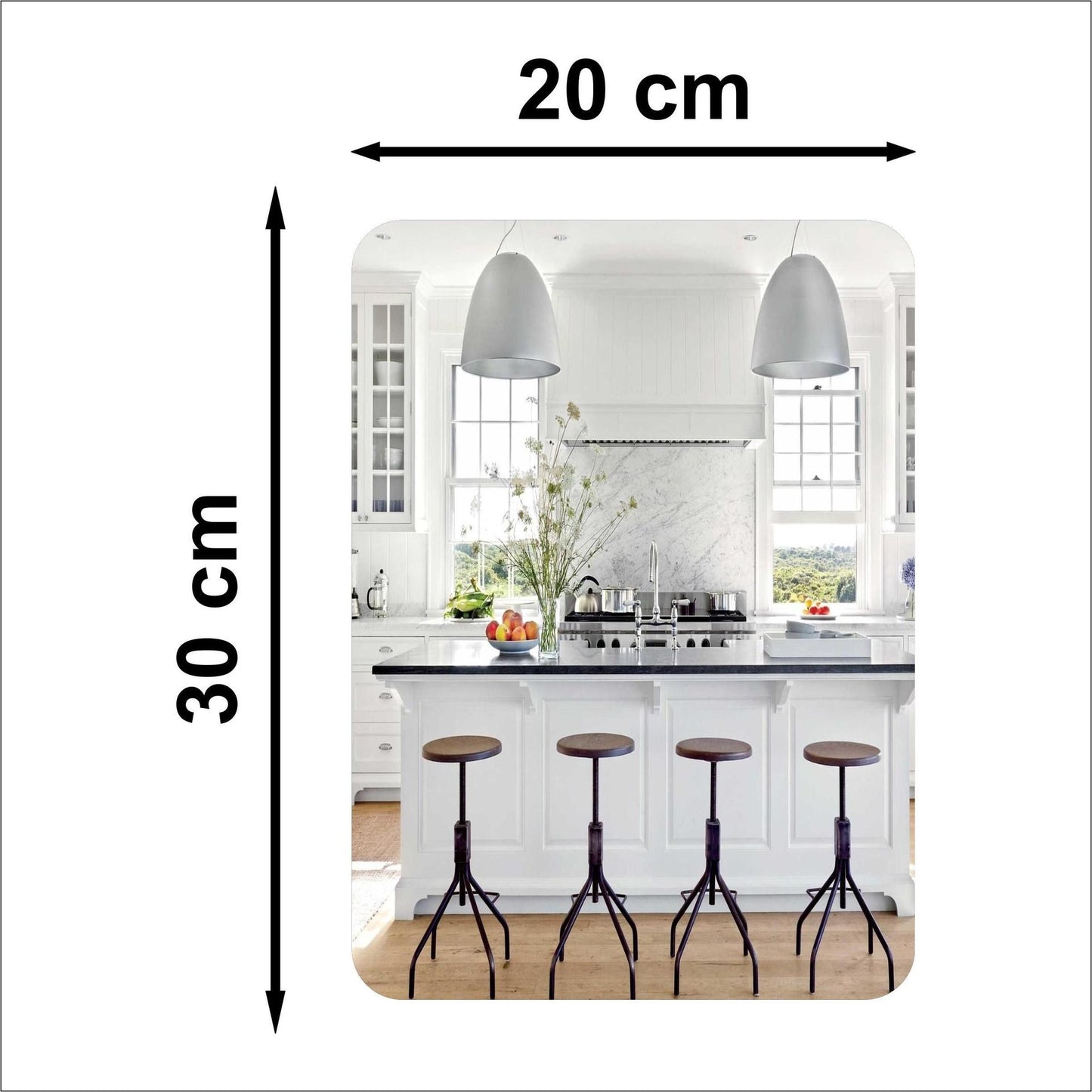 Modern makeup mirror measuring 20 by 30 cm to buy designer mirrors online India