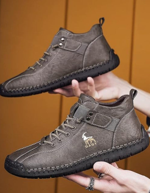 Dropdash brown casual sneakers perfect for ethnic wear featuring the best men's fashion sneakers India