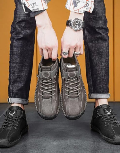 Dropdash men's casual black shoes with laces and a watch styled with dark jeans best men's fashion sneakers India