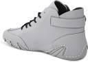 Quick Gadgets men's casual shoes in light gray with black laces and cushioned ankle support